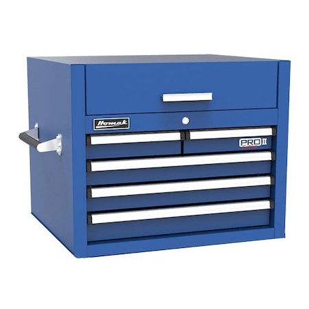 Homak 27in Pro 2 5-Drawer Top Chest - Blue BL02027052